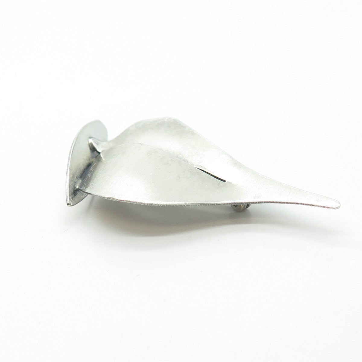 BEAU 925 Sterling Silver Vintage Modernist Sailboat Pin Brooch