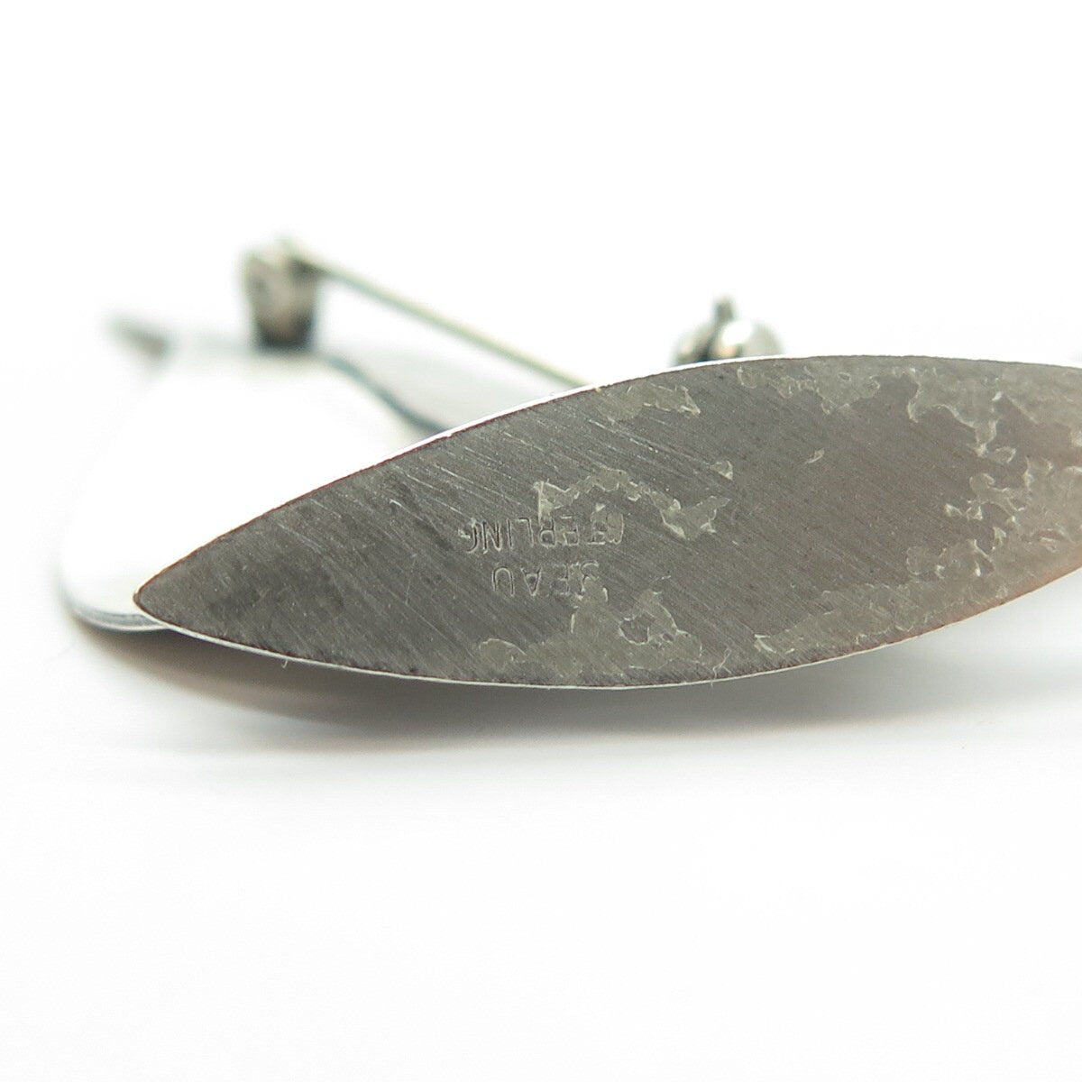 BEAU 925 Sterling Silver Vintage Modernist Sailboat Pin Brooch