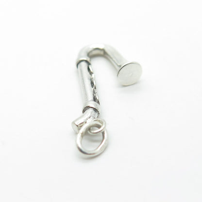 925 Sterling Silver Vintage Saxophone Musical Instrument Charm Pendant