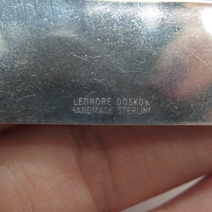 LEONORE DOSKOW 925 Sterling Silver Vintage "Luther Herdman Bourbon" Bottle Tag