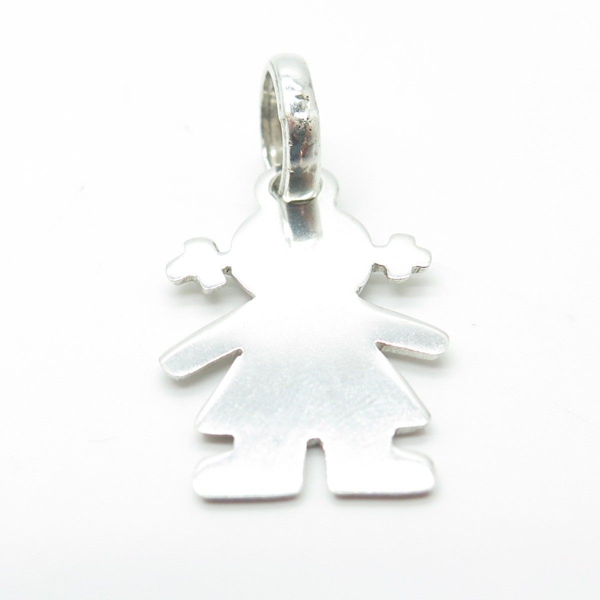 950 Silver Vintage Baby Girl Doll Pendant