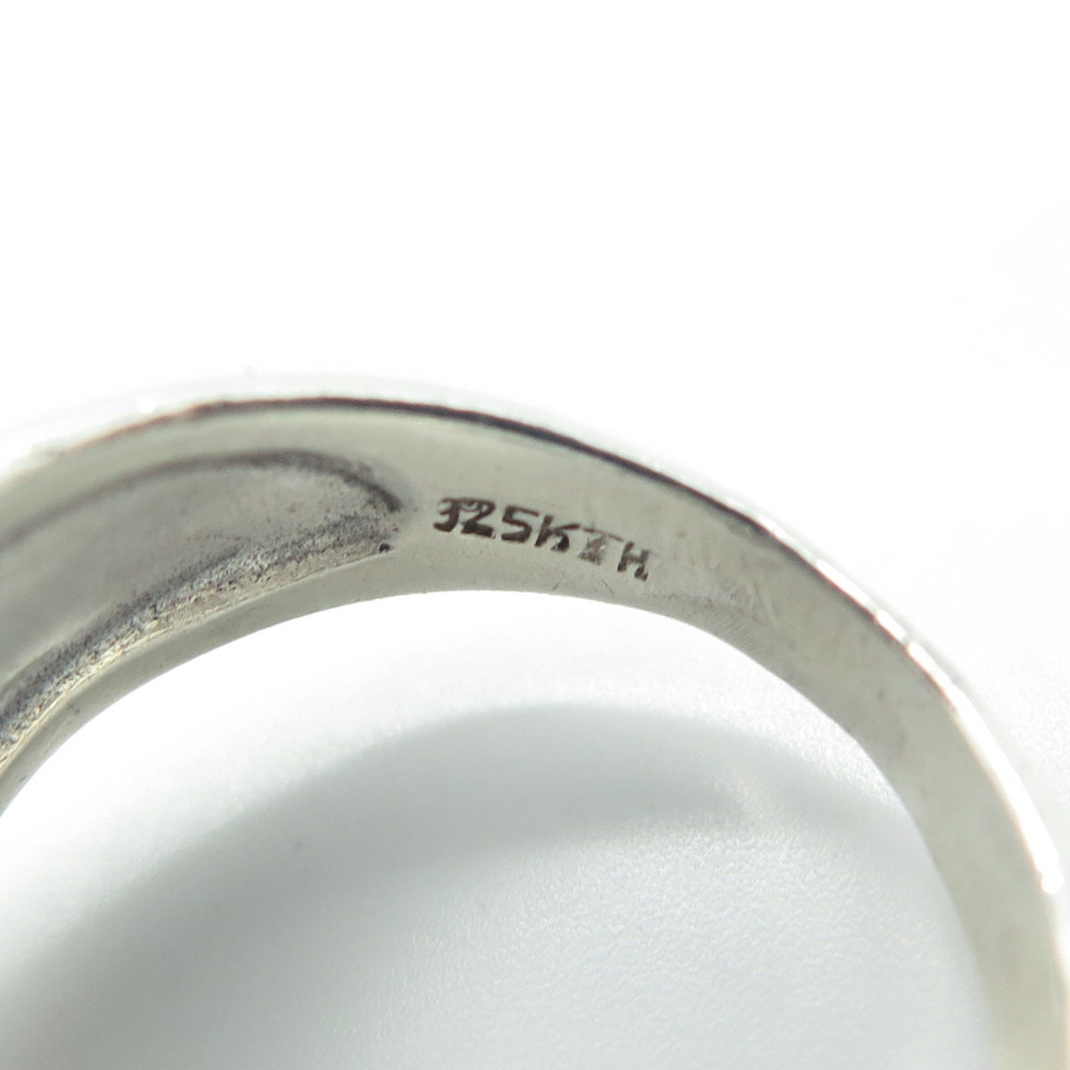 925 Sterling Silver Vintage Crocodile Modernist Ring Size 7.75