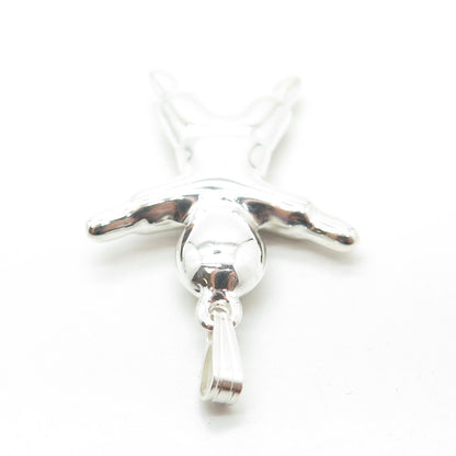 925 Sterling Silver Vintage Kids Memorial Pendant