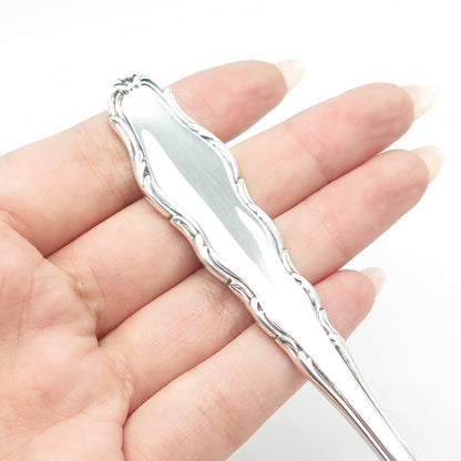 REED & BARTON 925 Sterling Silver Vintage 1965 English Provincial Serving Fork