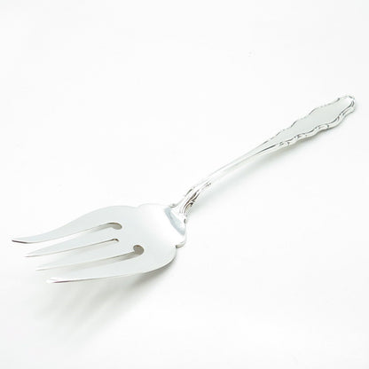 REED & BARTON 925 Sterling Silver Vintage 1965 English Provincial Serving Fork
