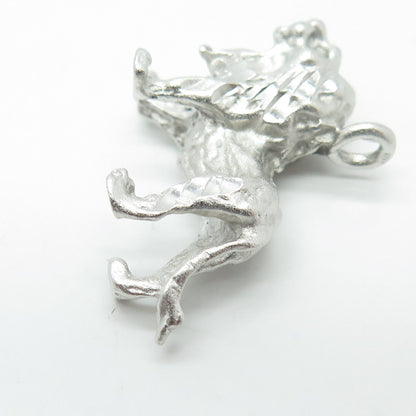 925 Sterling Silver Vintage Lion King Charm Pendant