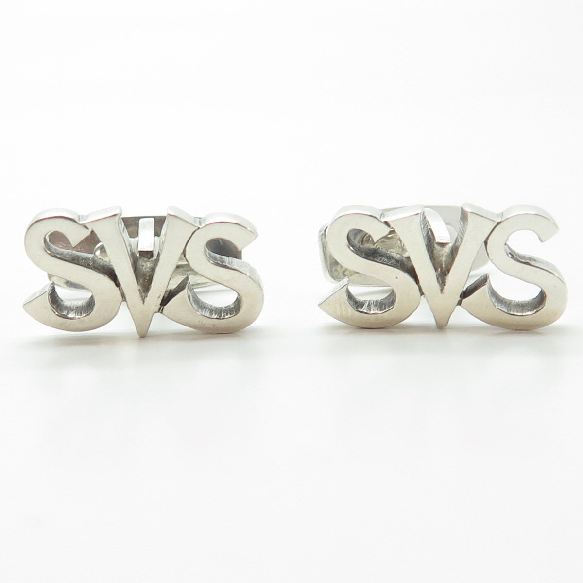 C. SORENSEN & SON 925S Sterling Silver Vintage Denmark "SVS" Cufflinks