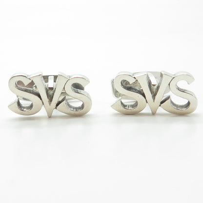 C. SORENSEN & SON 925S Sterling Silver Vintage Denmark "SVS" Cufflinks