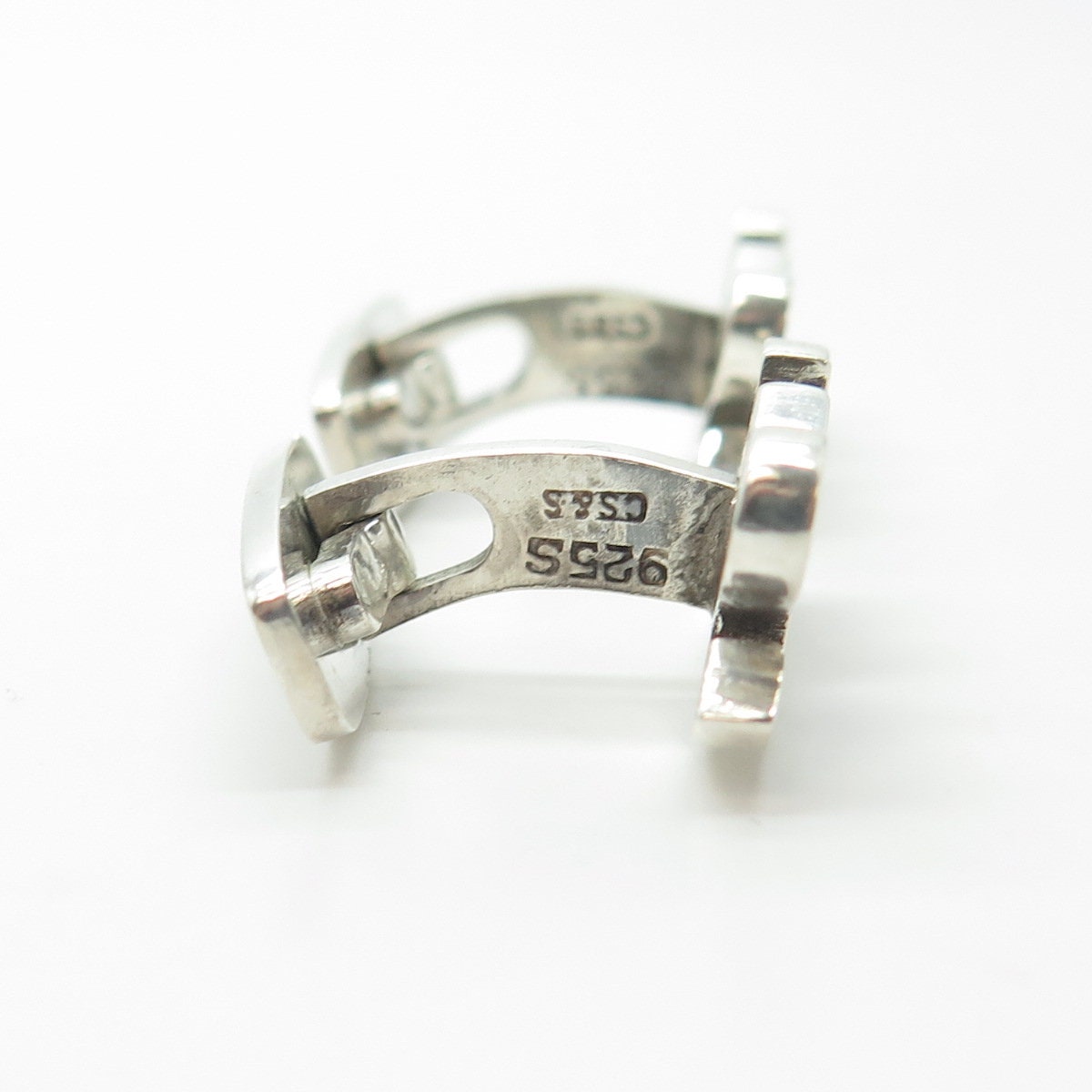 C. SORENSEN & SON 925S Sterling Silver Vintage Denmark "SVS" Cufflinks