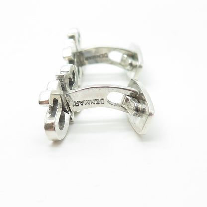 C. SORENSEN & SON 925S Sterling Silver Vintage Denmark "SVS" Cufflinks