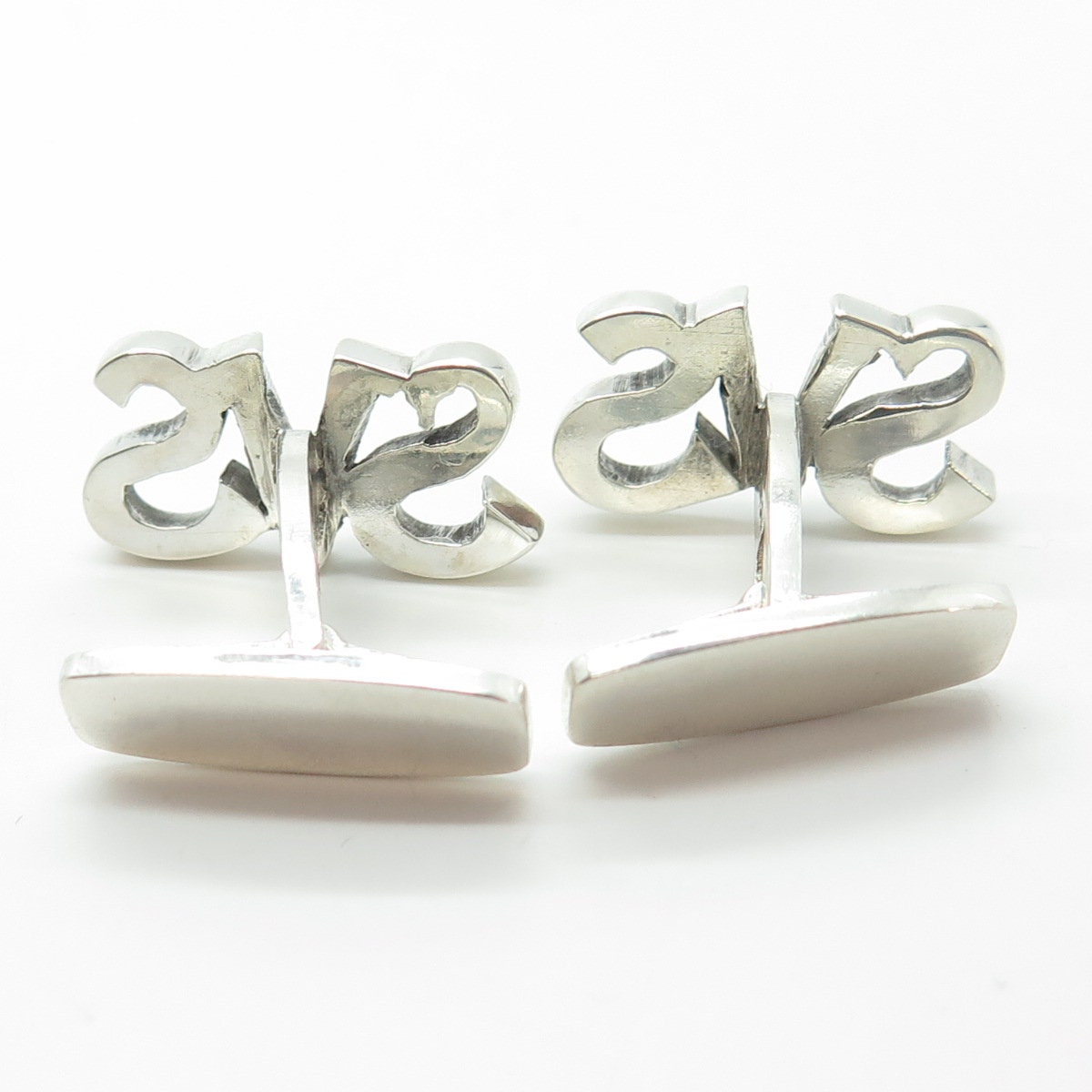 C. SORENSEN & SON 925S Sterling Silver Vintage Denmark "SVS" Cufflinks
