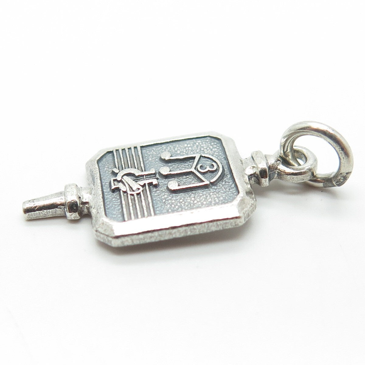 SPIES BROS Sterling Silver Vintage High School Band 16th Note Triplet Pendant