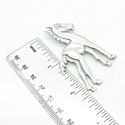925 Sterling Silver Vintage Horse Pin Brooch