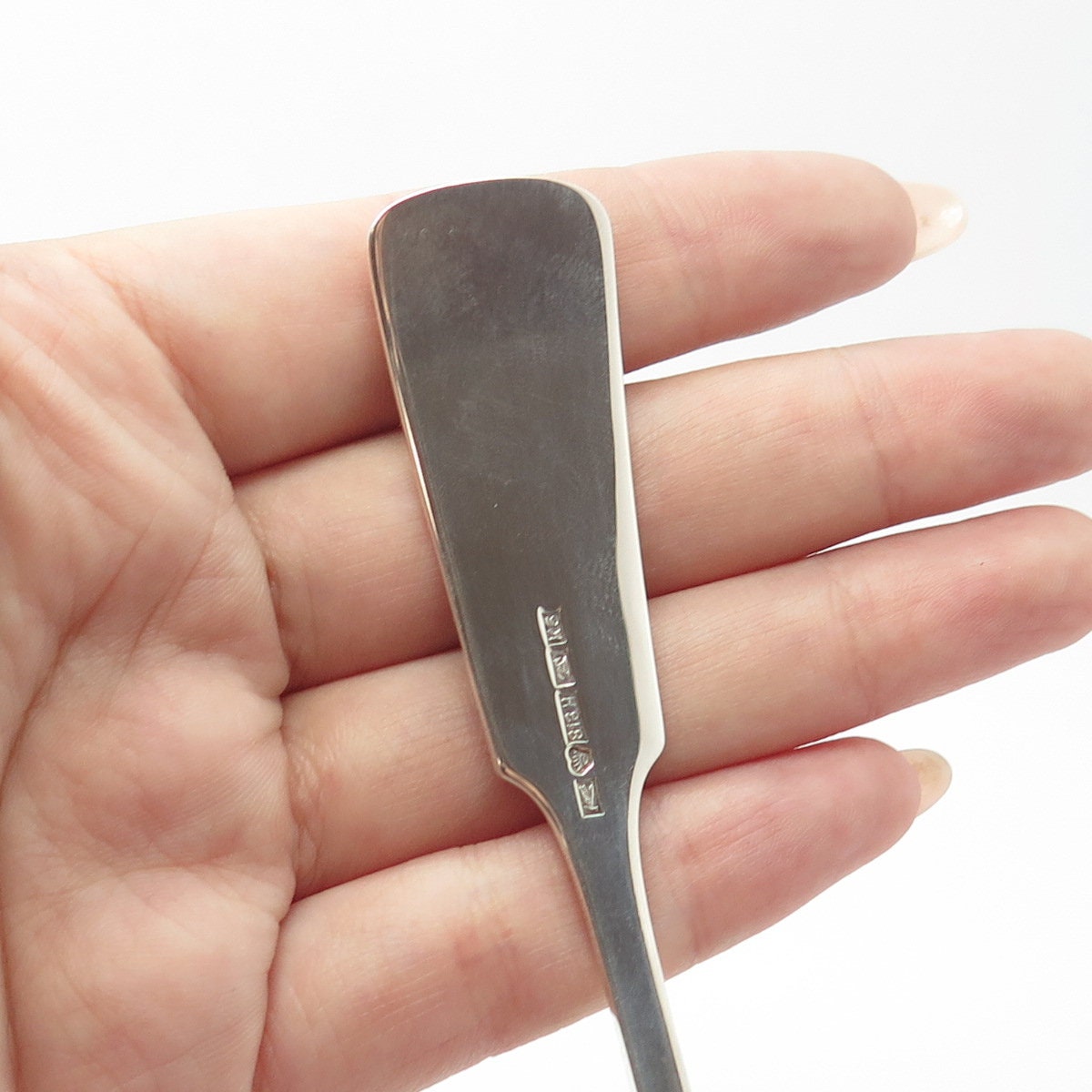KULTATEOLLISUUS 813H Silver Antique Art Deco1939 Finland Shell Spoon
