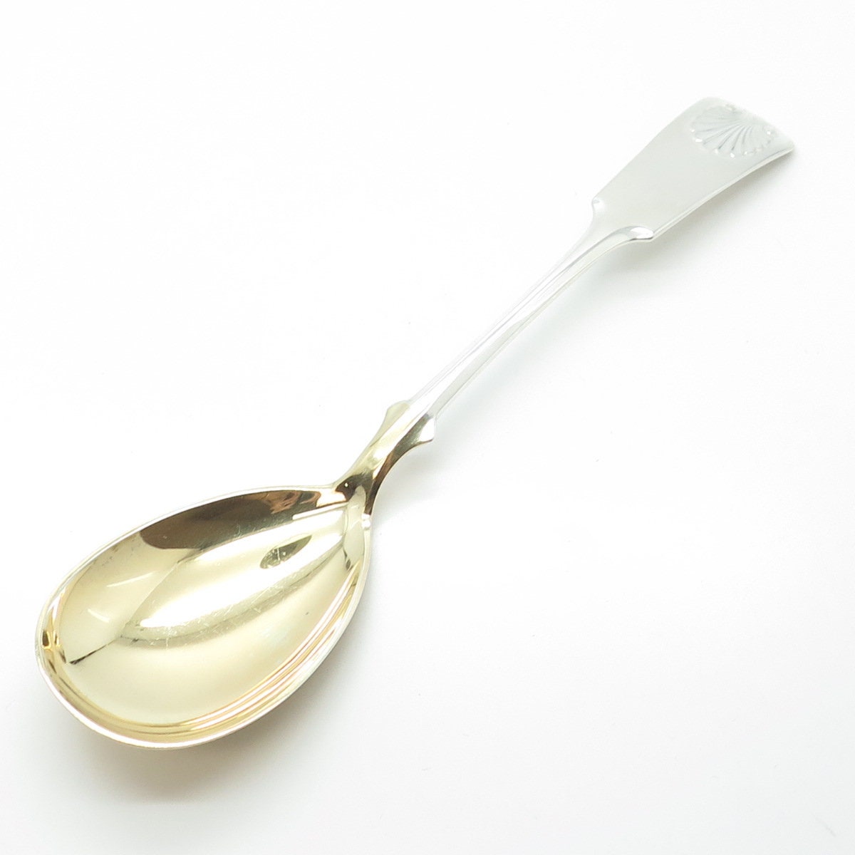 KULTATEOLLISUUS 813H Silver Antique Art Deco1939 Finland Shell Spoon