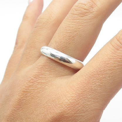 925 Sterling Silver Classic Wedding Band Ring Size 12.25