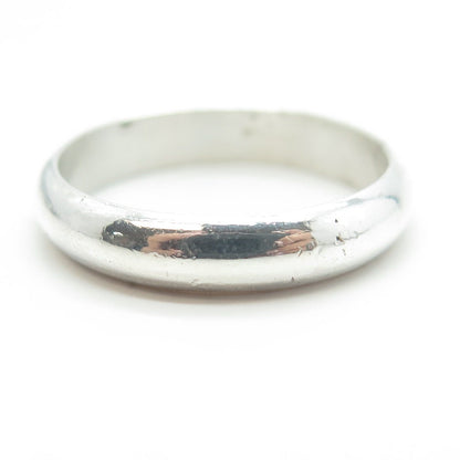 925 Sterling Silver Classic Wedding Band Ring Size 12.25