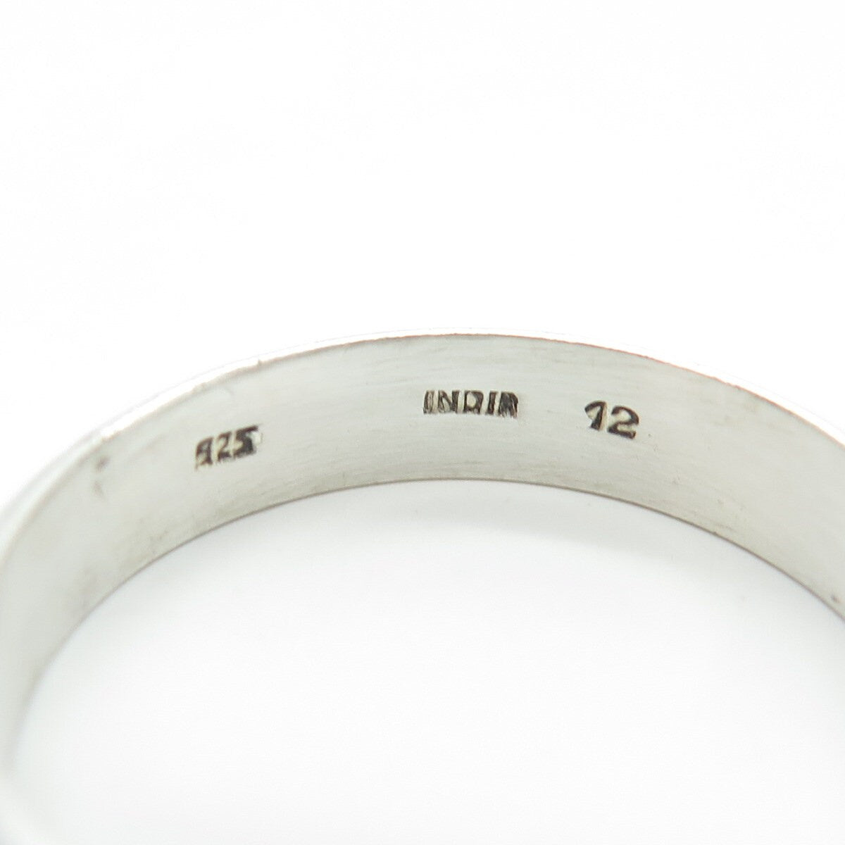 925 Sterling Silver Classic Wedding Band Ring Size 12.25
