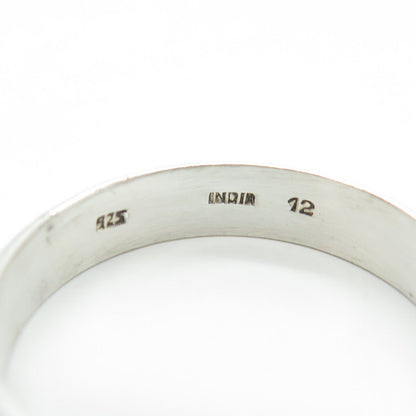 925 Sterling Silver Classic Wedding Band Ring Size 12.25