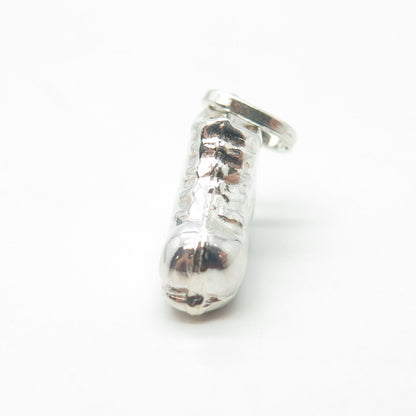 925 Sterling Silver Vintage Italy Boot Shoe 3D Charm Pendant