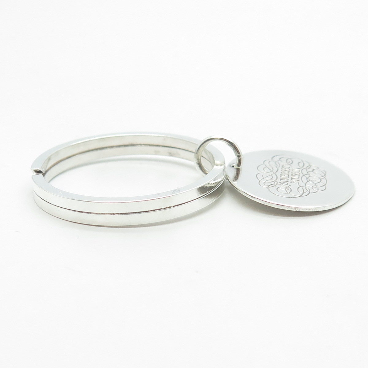 LEONORE DOSKOW 925 Sterling Silver Vintage "Somerset House II" Key Ring