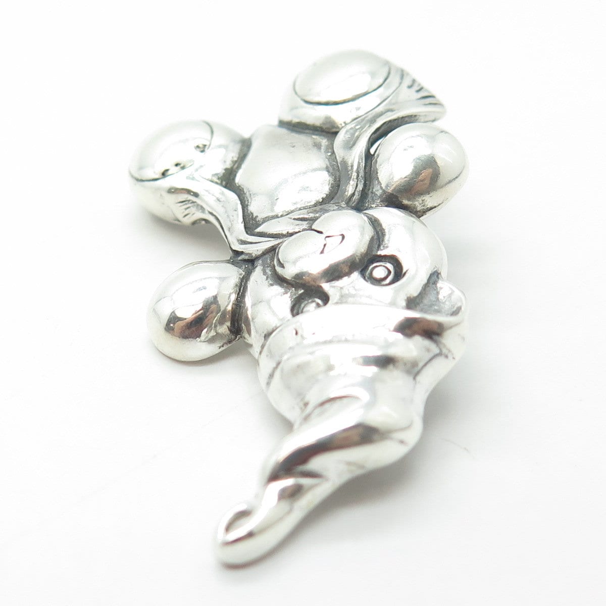 JEZLAINE 925 Sterling Silver Vintage Teddy Bear Pin Brooch