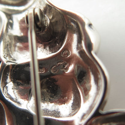JEZLAINE 925 Sterling Silver Vintage Teddy Bear Pin Brooch