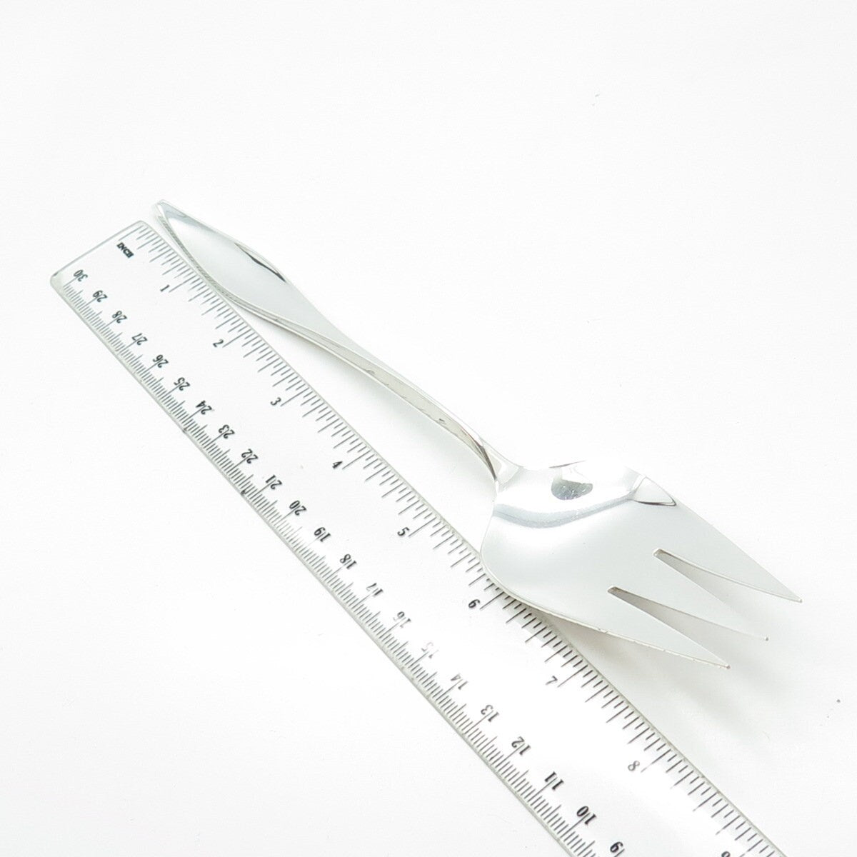 REED & BARTON 925 Sterling Silver Vintage 1960 Lark Meat Serving Fork