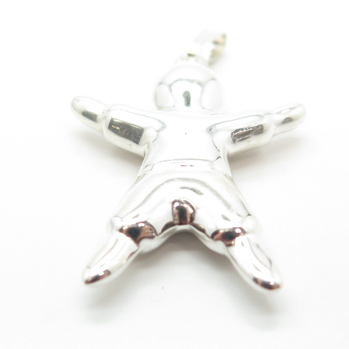 925 Sterling Silver Vintage Kids Memorial Pendant