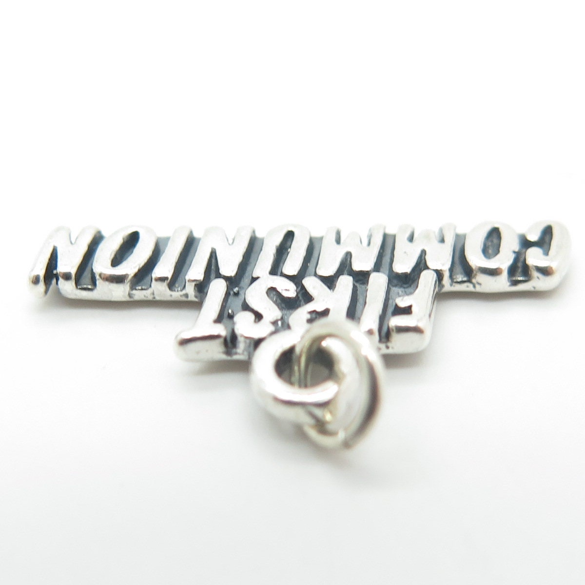 SUNDANCER JEWELRY CO. 925 Sterling Silver Vintage First Communion Pendant