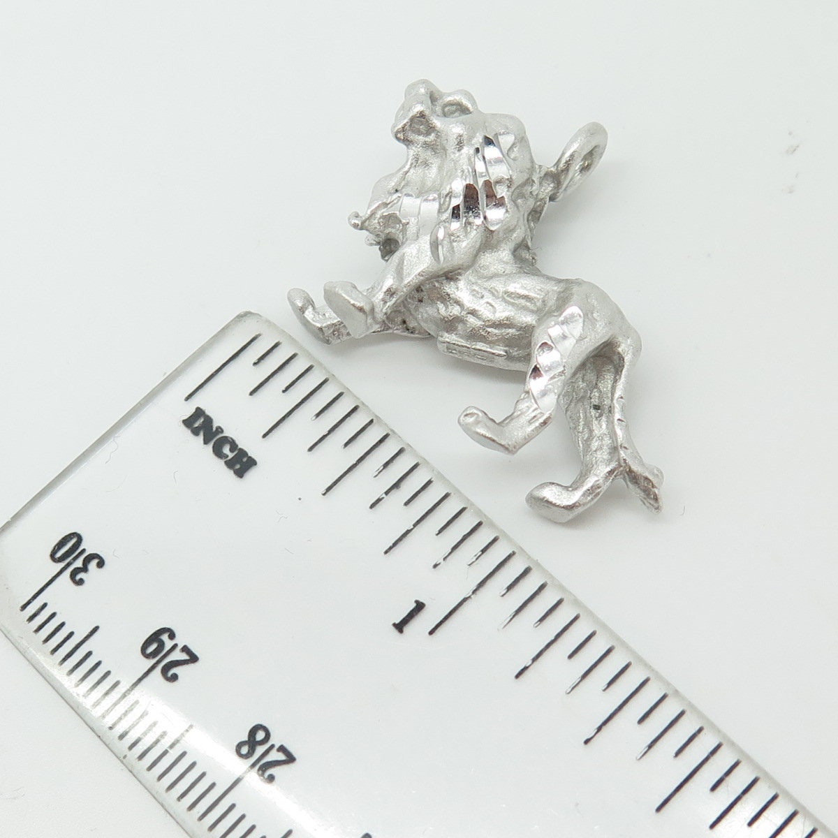 925 Sterling Silver Vintage Lion King Charm Pendant