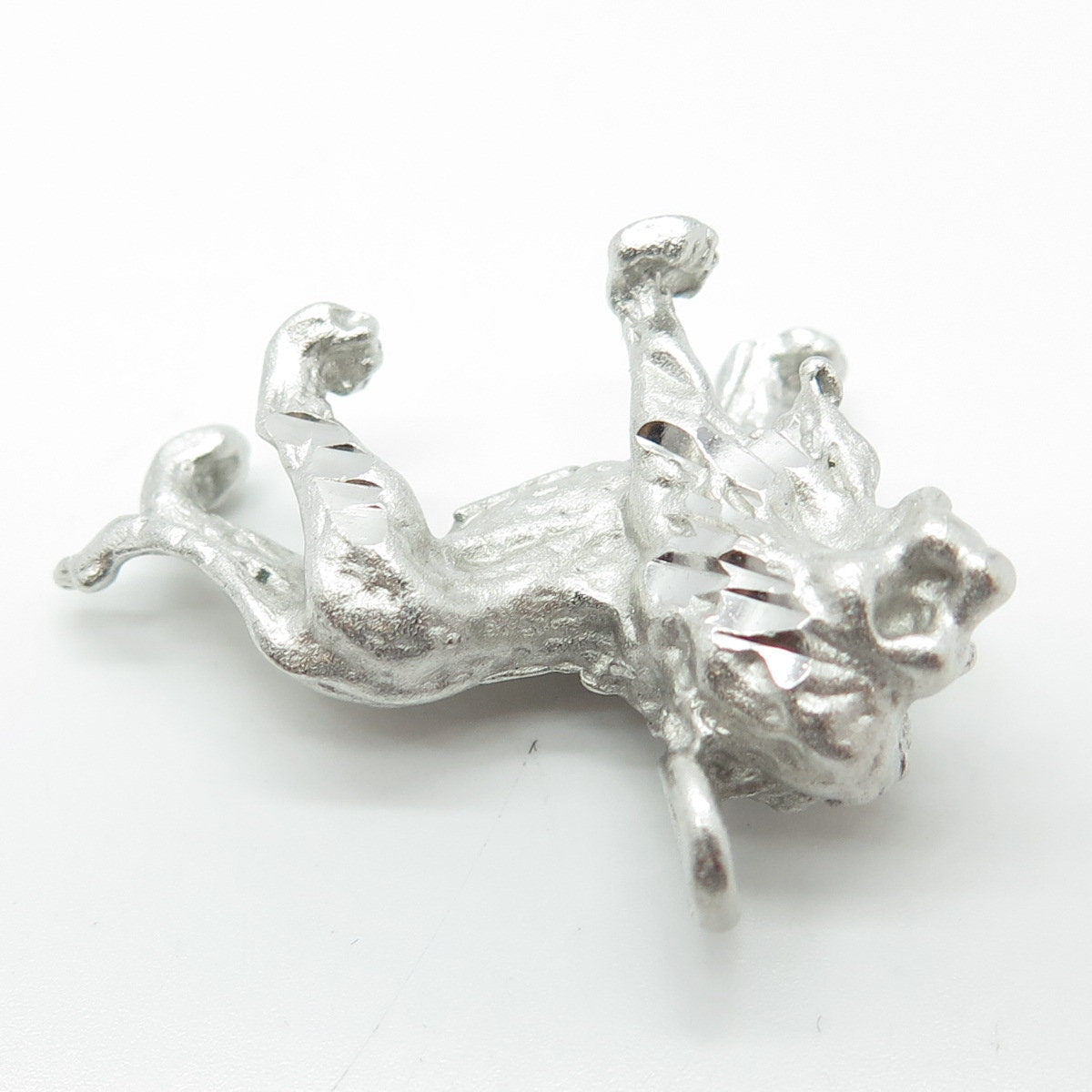 925 Sterling Silver Vintage Lion King Charm Pendant