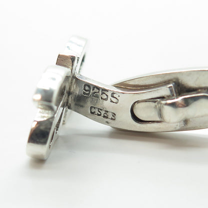 C. SORENSEN & SON 925S Sterling Silver Vintage Denmark "SVS" Cufflinks