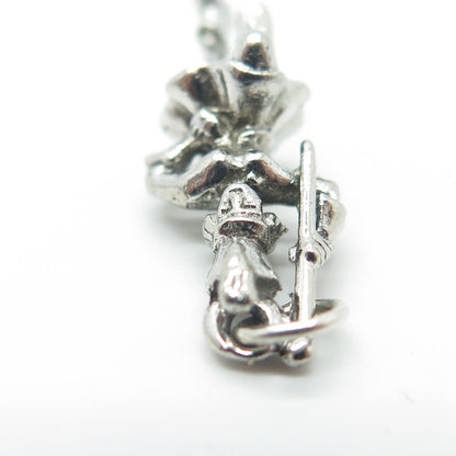 925 Sterling Silver Vintage Grand Marshall Parade Charm Pendant
