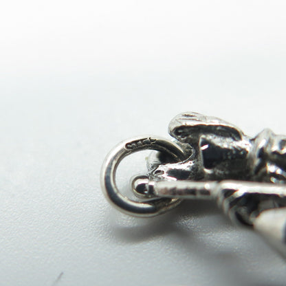 925 Sterling Silver Vintage Grand Marshall Parade Charm Pendant