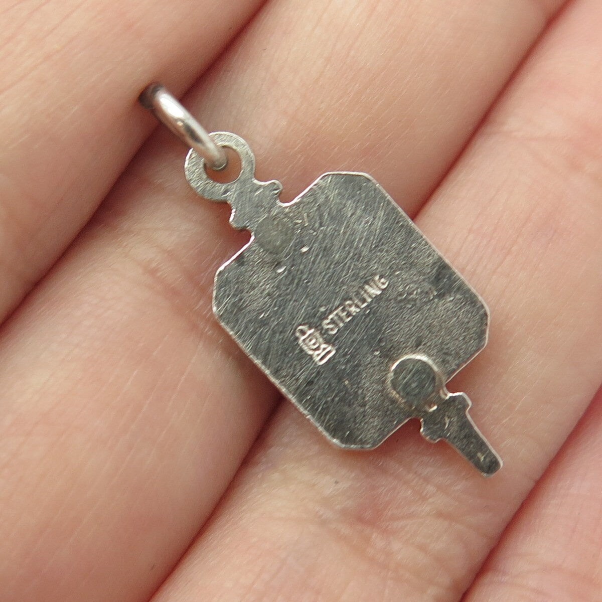SPIES BROS Sterling Silver Vintage High School Band 16th Note Triplet Pendant