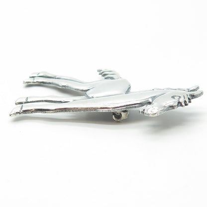 925 Sterling Silver Vintage Horse Pin Brooch