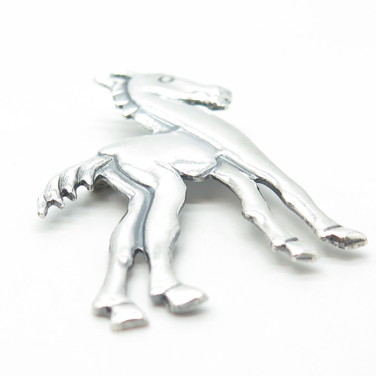 925 Sterling Silver Vintage Horse Pin Brooch