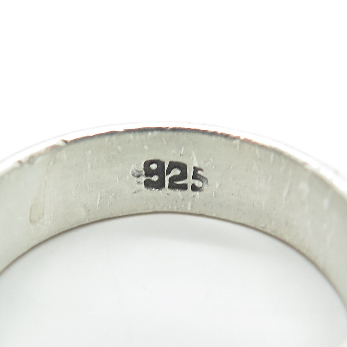 925 Sterling Silver Vintage Geometric Band Ring Size 11.25