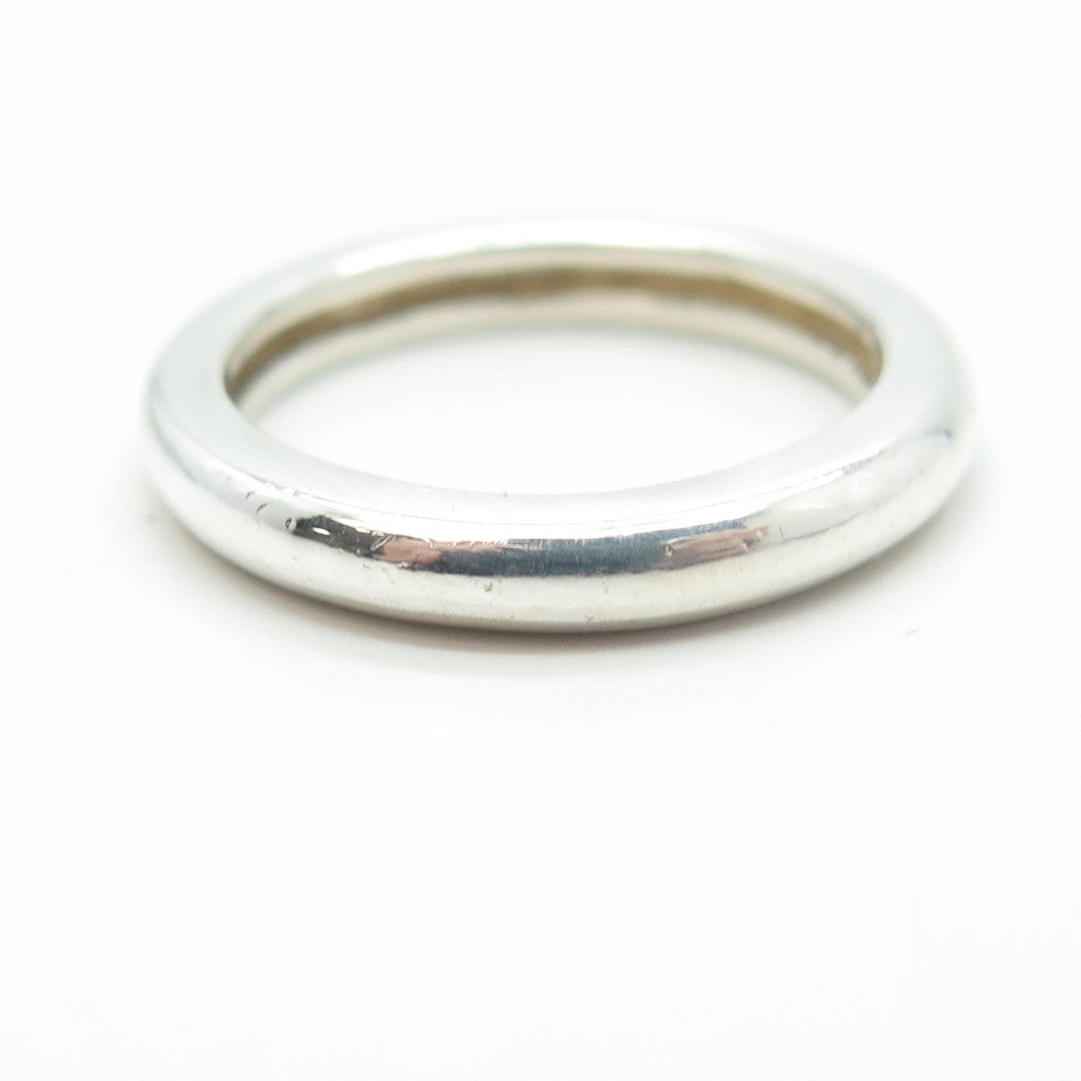 MICHELLE ALBALA 925 Sterling Silver Classic Wedding Band Ring Size 7