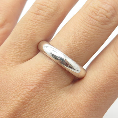 925 Sterling Silver Classic Wedding Band Ring Size 12.25