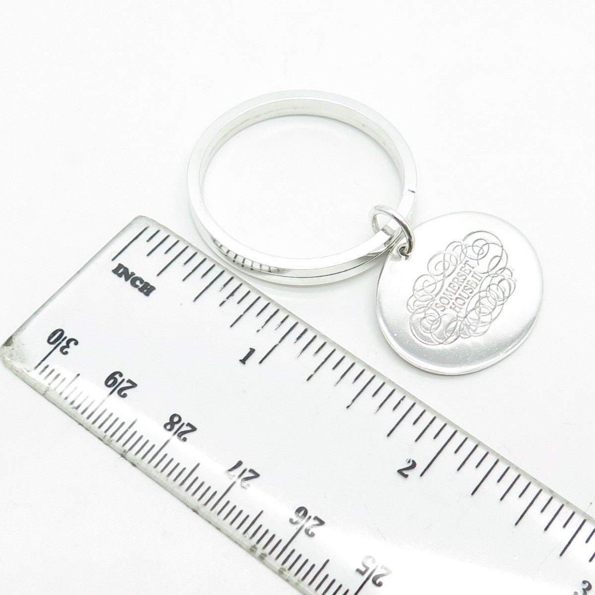 LEONORE DOSKOW 925 Sterling Silver Vintage "Somerset House II" Key Ring