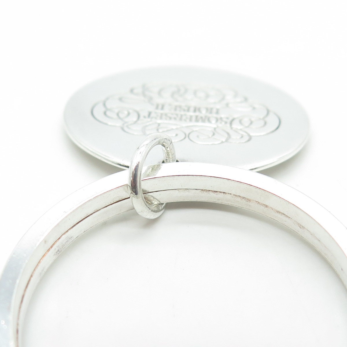 LEONORE DOSKOW 925 Sterling Silver Vintage "Somerset House II" Key Ring