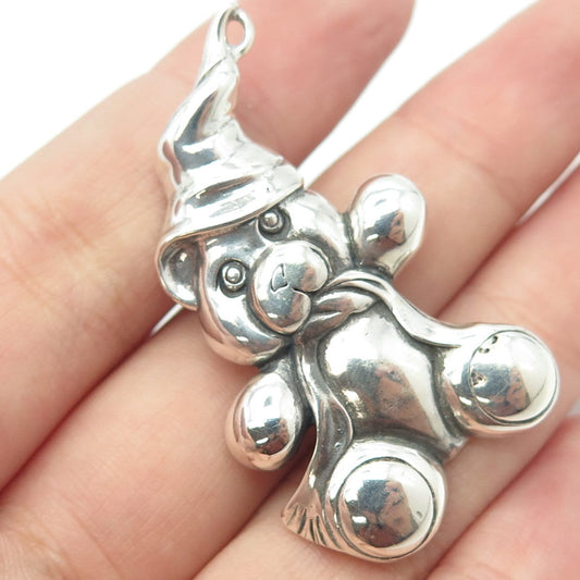JEZLAINE 925 Sterling Silver Vintage Teddy Bear Pin Brooch