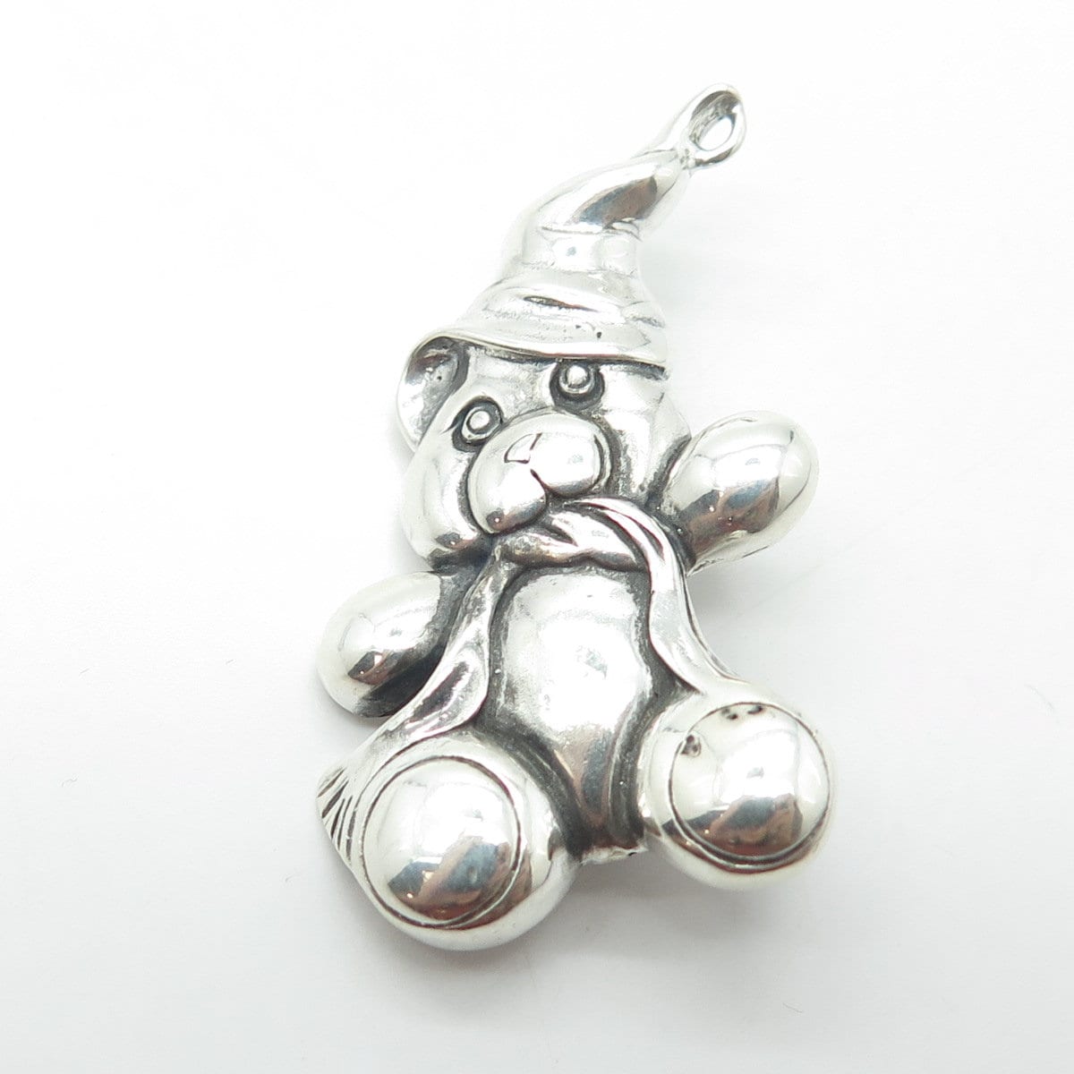 JEZLAINE 925 Sterling Silver Vintage Teddy Bear Pin Brooch