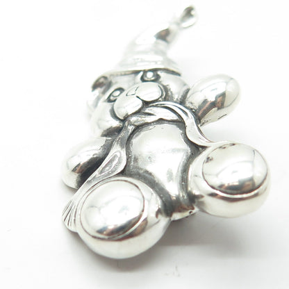 JEZLAINE 925 Sterling Silver Vintage Teddy Bear Pin Brooch