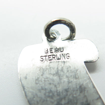 BEAU 925 Sterling Silver Vintage Diploma Graduation Pendant
