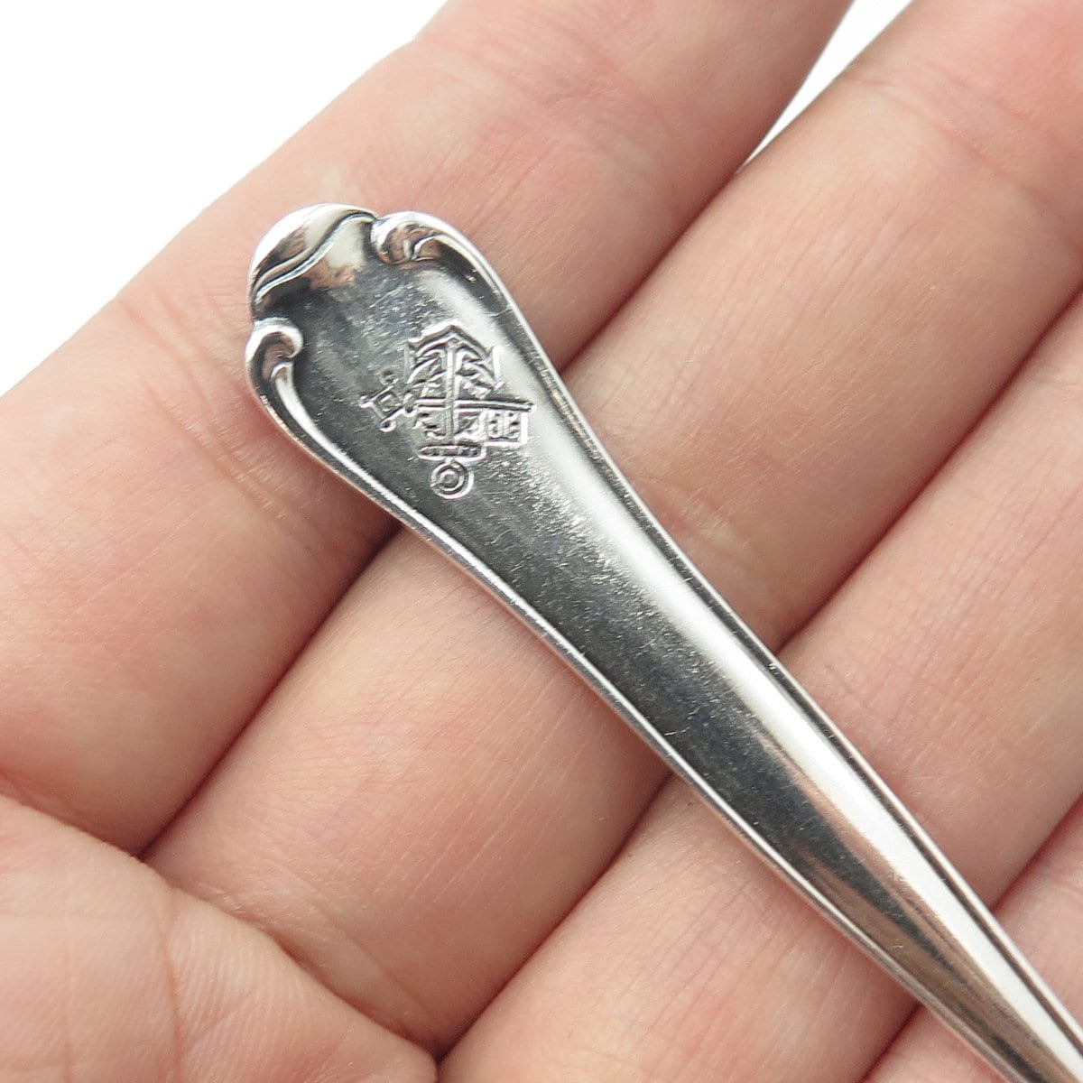 A.C. FRANCK 800 Silver Antique Art Deco Germany Coffee Spoon