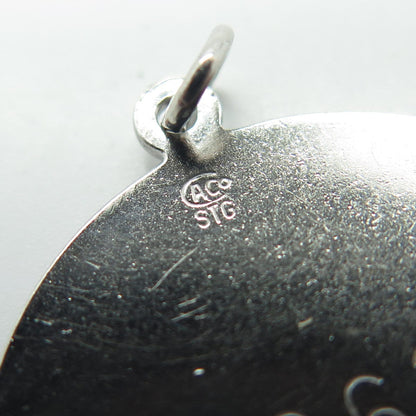 CACO 925 Sterling Silver Vintage 1963 Missouri State Mark Twain Pendant