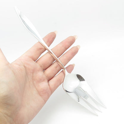 REED & BARTON 925 Sterling Silver Vintage 1960 Lark Meat Serving Fork